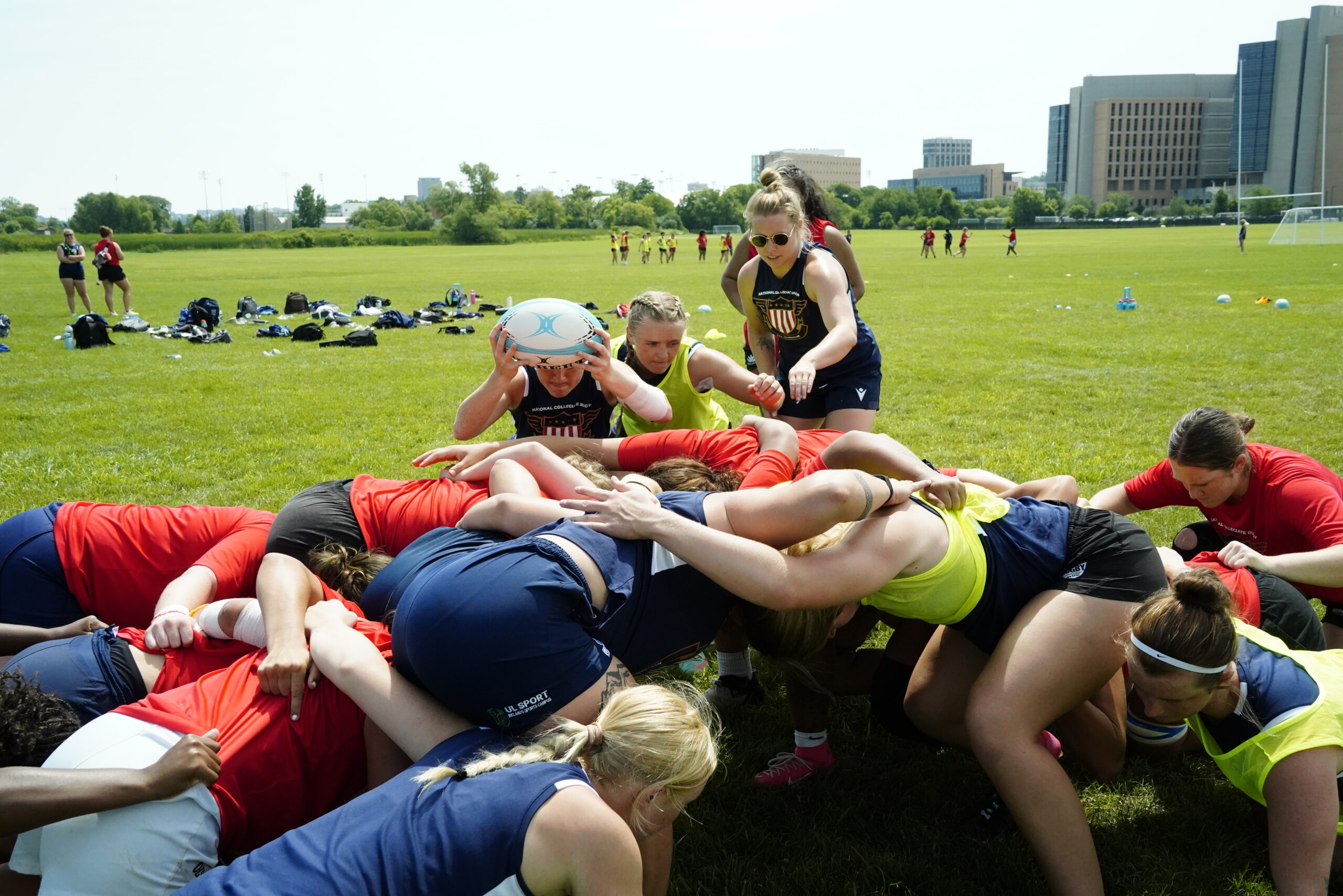 Matja Saarenheimo-VanderHorst coaches Women's All-Americans